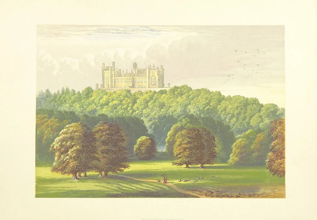 An illustration from The County Seats of the Noblemen and Gentlemen of Great Britain and Ireland. vol. 1, 2. (Vol. 3-5. A Series of Picturesque Views of Seats of the Noblemen ... of Great Britain and Ireland. With descriptive letterpress.), 1866, leaf 204