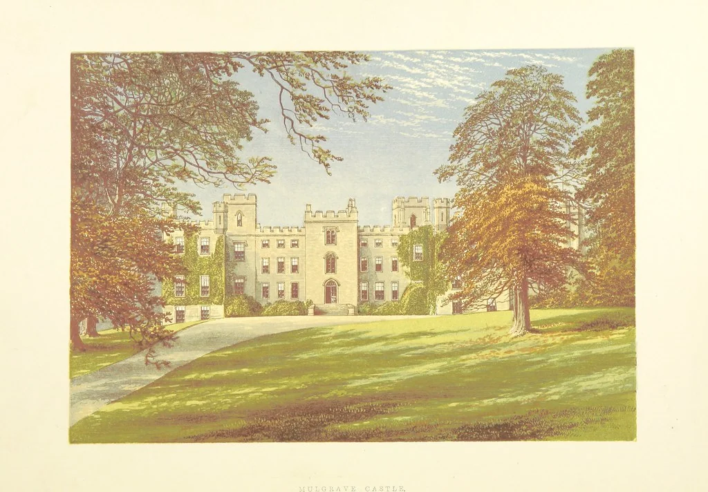 An illustration from The County Seats of the Noblemen and Gentlemen of Great Britain and Ireland. vol. 1, 2. (Vol. 3-5. A Series of Picturesque Views of Seats of the Noblemen ... of Great Britain and Ireland. With descriptive letterpress.), 1866, leaf 216