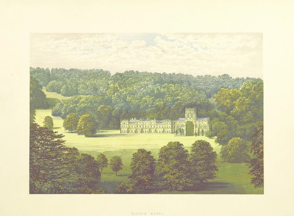 An illustration from The County Seats of the Noblemen and Gentlemen of Great Britain and Ireland. vol. 1, 2. (Vol. 3-5. A Series of Picturesque Views of Seats of the Noblemen ... of Great Britain and Ireland. With descriptive letterpress.), 1866, leaf 240