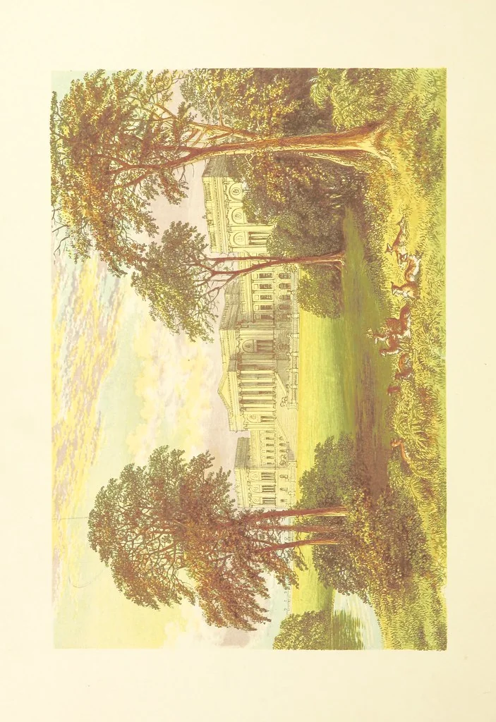 An illustration from The County Seats of the Noblemen and Gentlemen of Great Britain and Ireland. vol. 1, 2. (Vol. 3-5. A Series of Picturesque Views of Seats of the Noblemen ... of Great Britain and Ireland. With descriptive letterpress.), 1866, leaf 276