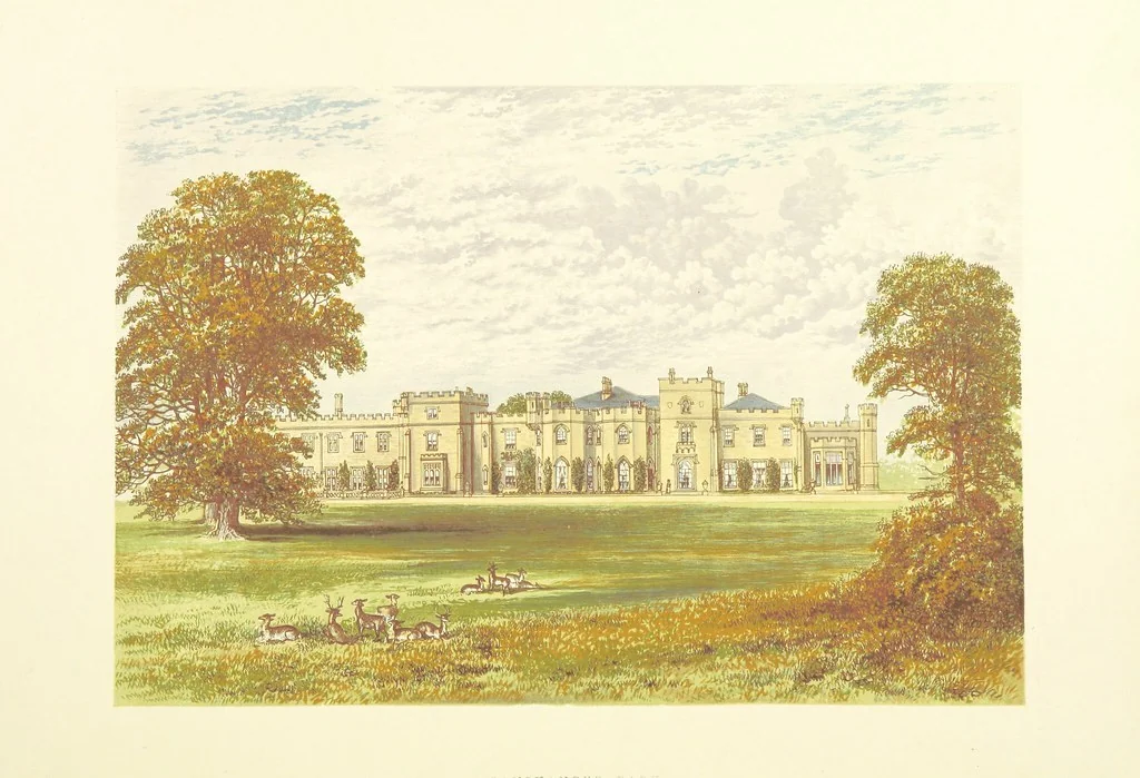 An illustration from The County Seats of the Noblemen and Gentlemen of Great Britain and Ireland. vol. 1, 2. (Vol. 3-5. A Series of Picturesque Views of Seats of the Noblemen ... of Great Britain and Ireland. With descriptive letterpress.), 1866, leaf 300