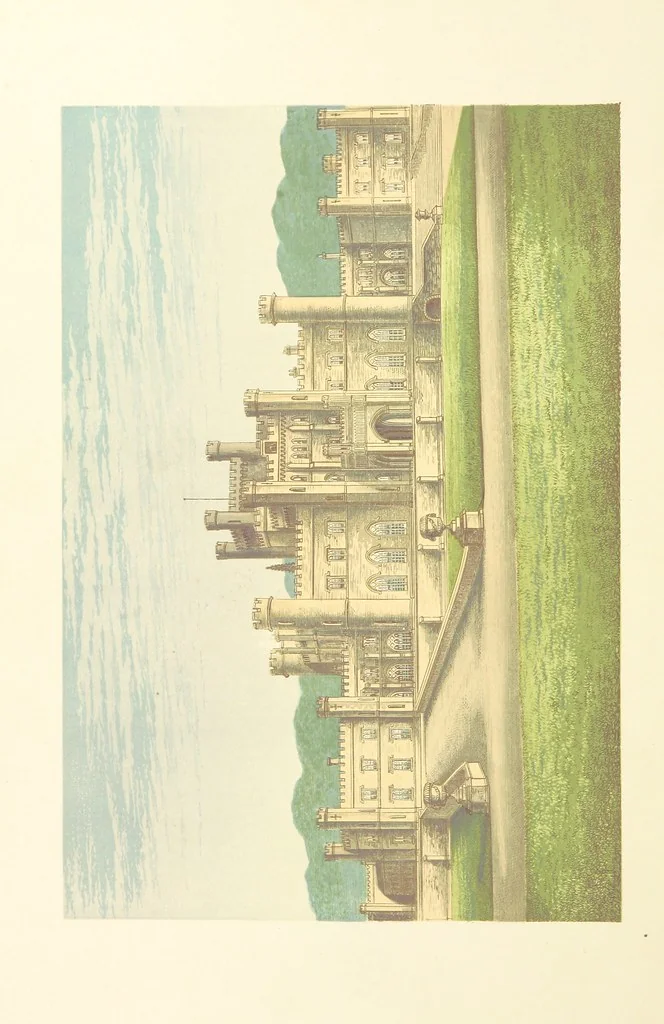An illustration from The County Seats of the Noblemen and Gentlemen of Great Britain and Ireland. vol. 1, 2. (Vol. 3-5. A Series of Picturesque Views of Seats of the Noblemen ... of Great Britain and Ireland. With descriptive letterpress.), 1866, leaf 324