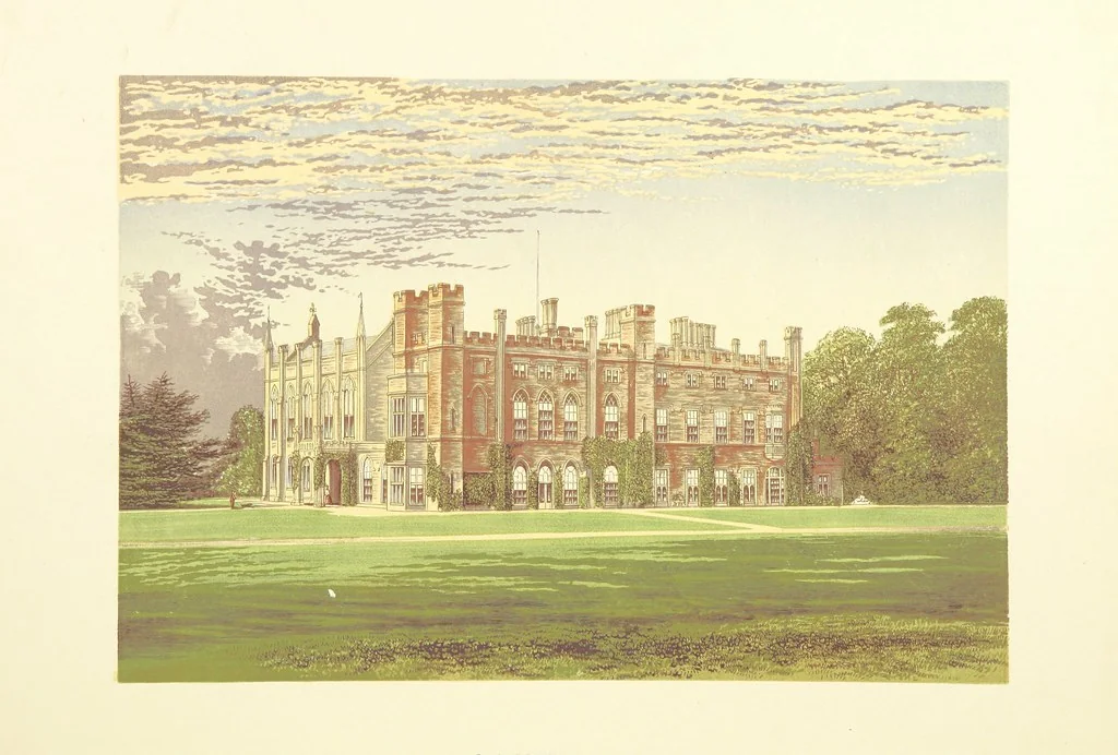 An illustration from The County Seats of the Noblemen and Gentlemen of Great Britain and Ireland. vol. 1, 2. (Vol. 3-5. A Series of Picturesque Views of Seats of the Noblemen ... of Great Britain and Ireland. With descriptive letterpress.), 1866, leaf 340