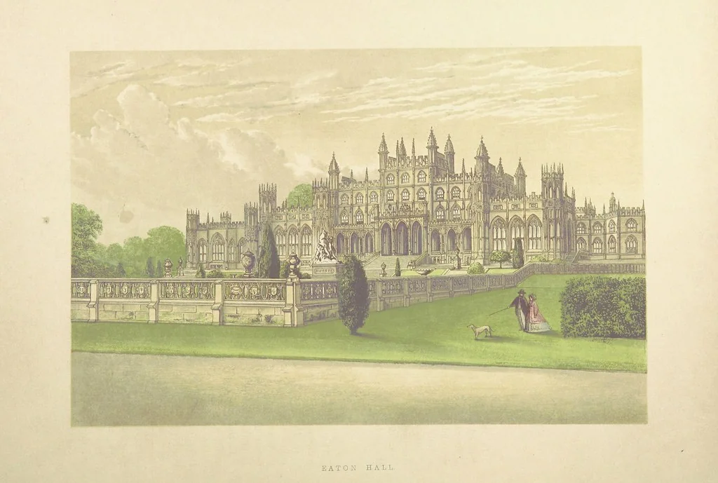 An illustration from The County Seats of the Noblemen and Gentlemen of Great Britain and Ireland. vol. 1, 2. (Vol. 3-5. A Series of Picturesque Views of Seats of the Noblemen ... of Great Britain and Ireland. With descriptive letterpress.), 1866, leaf 66