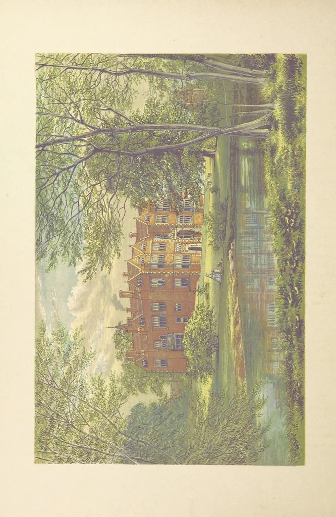 An illustration from The County Seats of the Noblemen and Gentlemen of Great Britain and Ireland. vol. 1, 2. (Vol. 3-5. A Series of Picturesque Views of Seats of the Noblemen ... of Great Britain and Ireland. With descriptive letterpress.), 1866, leaf 98