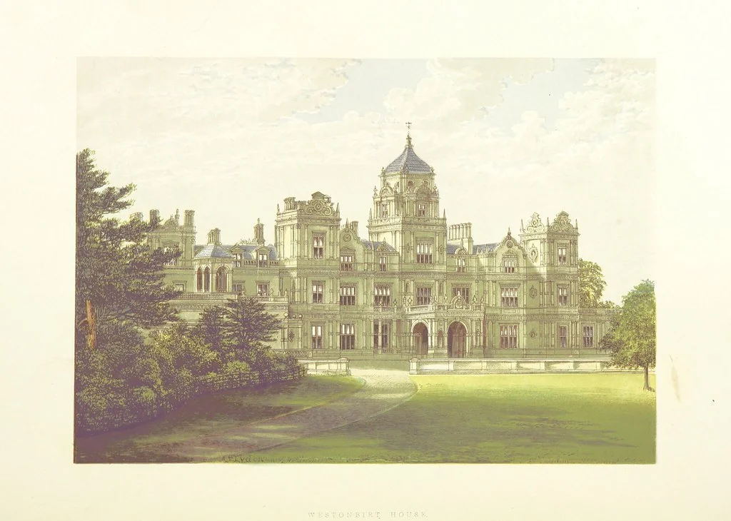 An illustration from The County Seats of the Noblemen and Gentlemen of Great Britain and Ireland. vol. 1, 2. (Vol. 3-5. A Series of Picturesque Views of Seats of the Noblemen ... of Great Britain and Ireland. With descriptive letterpress.), 1866, leaf 118