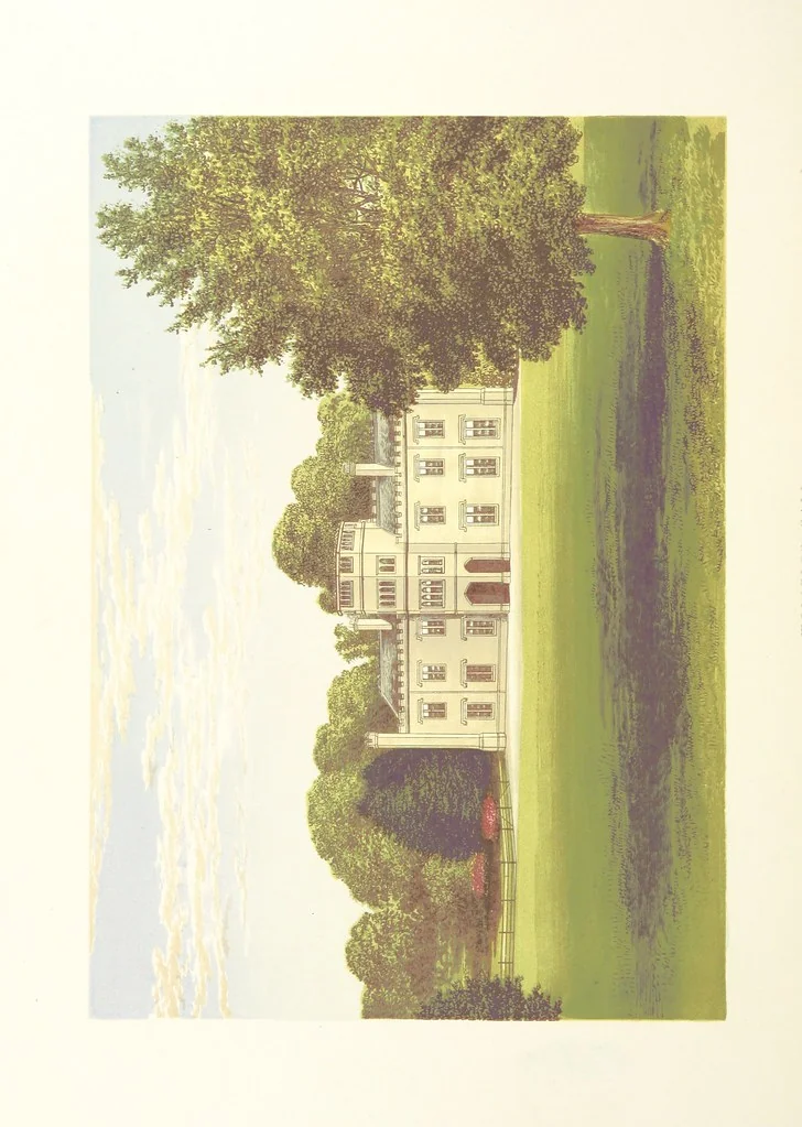 An illustration from The County Seats of the Noblemen and Gentlemen of Great Britain and Ireland. vol. 1, 2. (Vol. 3-5. A Series of Picturesque Views of Seats of the Noblemen ... of Great Britain and Ireland. With descriptive letterpress.), 1866, leaf 122