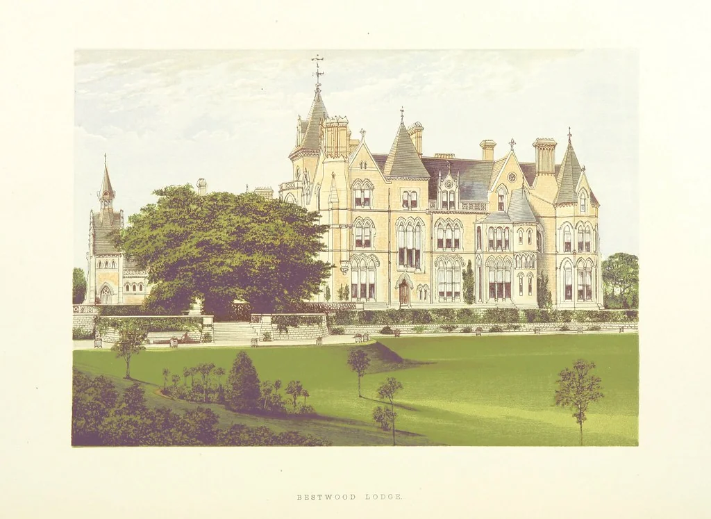 An illustration from The County Seats of the Noblemen and Gentlemen of Great Britain and Ireland. vol. 1, 2. (Vol. 3-5. A Series of Picturesque Views of Seats of the Noblemen ... of Great Britain and Ireland. With descriptive letterpress.), 1866, leaf 134