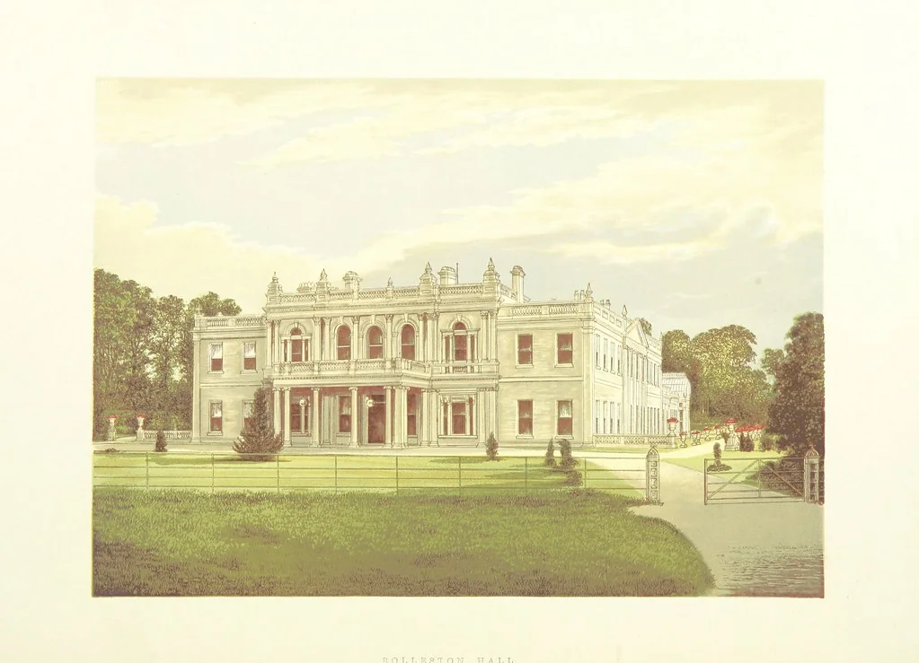 An illustration from The County Seats of the Noblemen and Gentlemen of Great Britain and Ireland. vol. 1, 2. (Vol. 3-5. A Series of Picturesque Views of Seats of the Noblemen ... of Great Britain and Ireland. With descriptive letterpress.), 1866, leaf 188