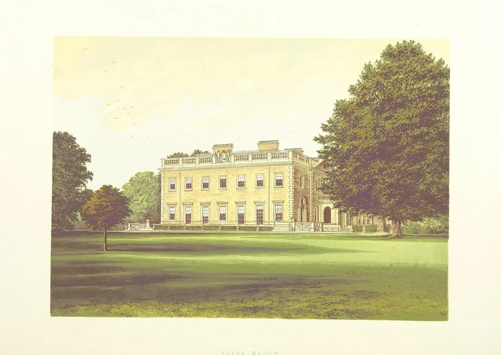 An illustration from The County Seats of the Noblemen and Gentlemen of Great Britain and Ireland. vol. 1, 2. (Vol. 3-5. A Series of Picturesque Views of Seats of the Noblemen ... of Great Britain and Ireland. With descriptive letterpress.), 1866, leaf 200