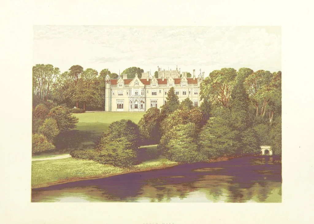 An illustration from The County Seats of the Noblemen and Gentlemen of Great Britain and Ireland. vol. 1, 2. (Vol. 3-5. A Series of Picturesque Views of Seats of the Noblemen ... of Great Britain and Ireland. With descriptive letterpress.), 1866, leaf 30