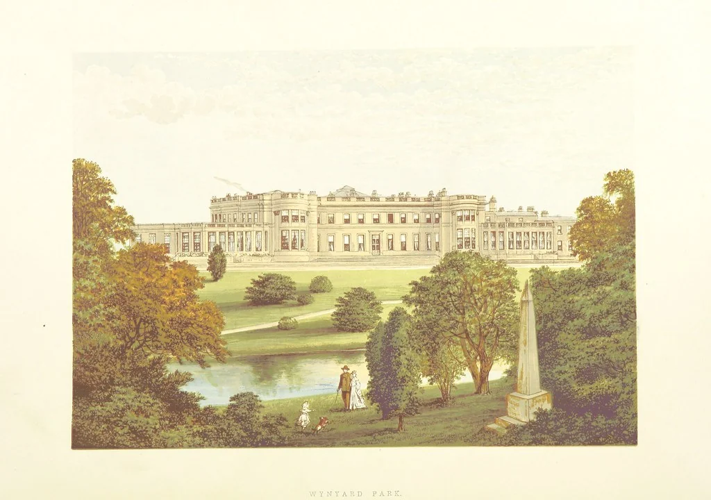 An illustration from The County Seats of the Noblemen and Gentlemen of Great Britain and Ireland. vol. 1, 2. (Vol. 3-5. A Series of Picturesque Views of Seats of the Noblemen ... of Great Britain and Ireland. With descriptive letterpress.), 1866, leaf 38