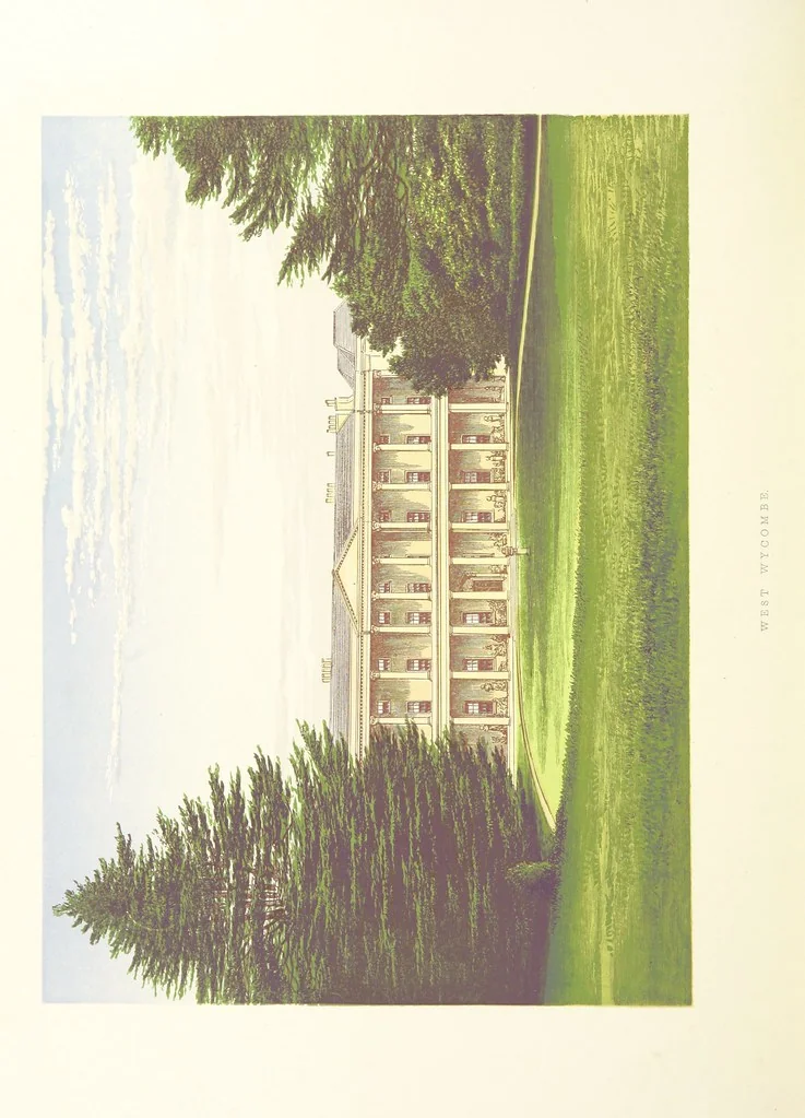An illustration from The County Seats of the Noblemen and Gentlemen of Great Britain and Ireland. vol. 1, 2. (Vol. 3-5. A Series of Picturesque Views of Seats of the Noblemen ... of Great Britain and Ireland. With descriptive letterpress.), 1866, leaf 430