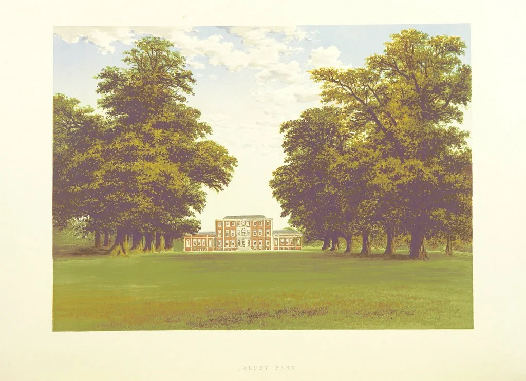 An illustration from The County Seats of the Noblemen and Gentlemen of Great Britain and Ireland. vol. 1, 2. (Vol. 3-5. A Series of Picturesque Views of Seats of the Noblemen ... of Great Britain and Ireland. With descriptive letterpress.), 1866, leaf 438