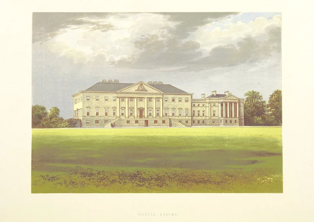 An illustration from The County Seats of the Noblemen and Gentlemen of Great Britain and Ireland. vol. 1, 2. (Vol. 3-5. A Series of Picturesque Views of Seats of the Noblemen ... of Great Britain and Ireland. With descriptive letterpress.), 1866, leaf 470