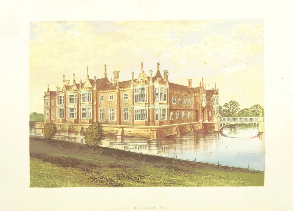 An illustration from The County Seats of the Noblemen and Gentlemen of Great Britain and Ireland. vol. 1, 2. (Vol. 3-5. A Series of Picturesque Views of Seats of the Noblemen ... of Great Britain and Ireland. With descriptive letterpress.), 1866, leaf 54