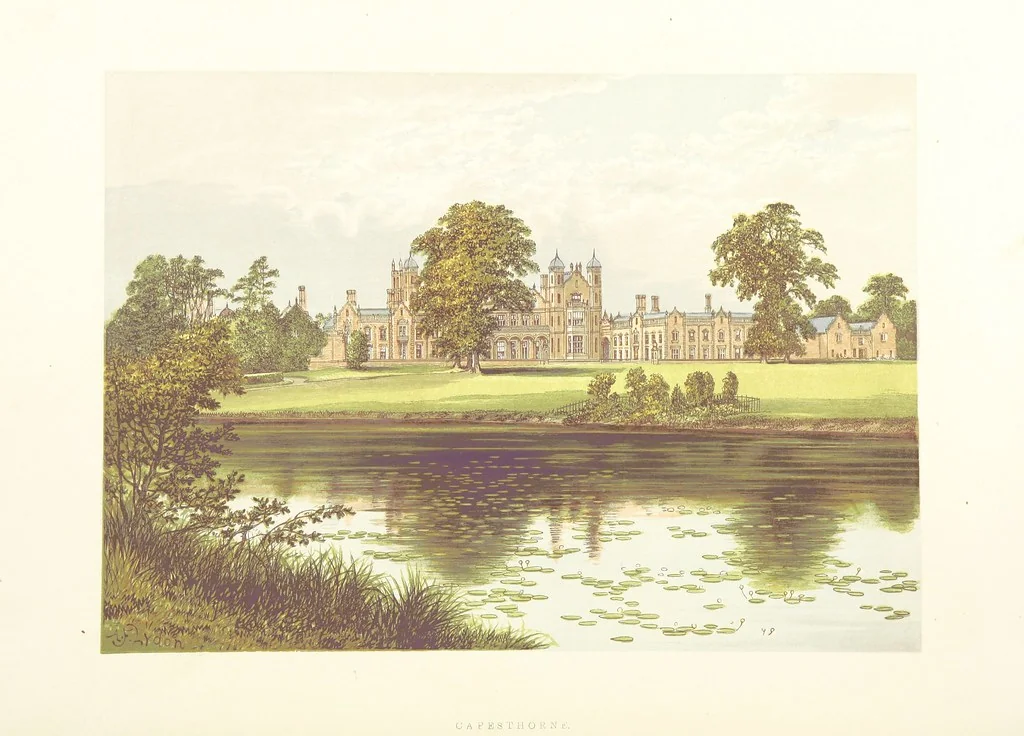 An illustration from The County Seats of the Noblemen and Gentlemen of Great Britain and Ireland. vol. 1, 2. (Vol. 3-5. A Series of Picturesque Views of Seats of the Noblemen ... of Great Britain and Ireland. With descriptive letterpress.), 1866, leaf 70