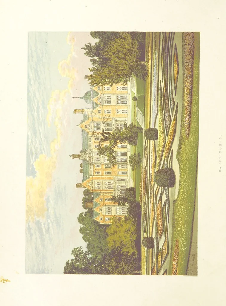 An illustration from The County Seats of the Noblemen and Gentlemen of Great Britain and Ireland. vol. 1, 2. (Vol. 3-5. A Series of Picturesque Views of Seats of the Noblemen ... of Great Britain and Ireland. With descriptive letterpress.), 1866, leaf 8