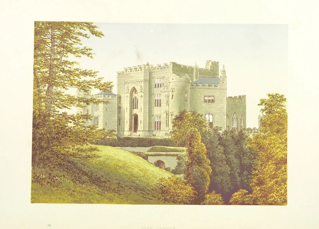 An illustration from The County Seats of the Noblemen and Gentlemen of Great Britain and Ireland. vol. 1, 2. (Vol. 3-5. A Series of Picturesque Views of Seats of the Noblemen ... of Great Britain and Ireland. With descriptive letterpress.), 1866, leaf 90