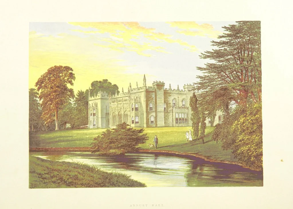 An illustration from The County Seats of the Noblemen and Gentlemen of Great Britain and Ireland. vol. 1, 2. (Vol. 3-5. A Series of Picturesque Views of Seats of the Noblemen ... of Great Britain and Ireland. With descriptive letterpress.), 1866, leaf 94