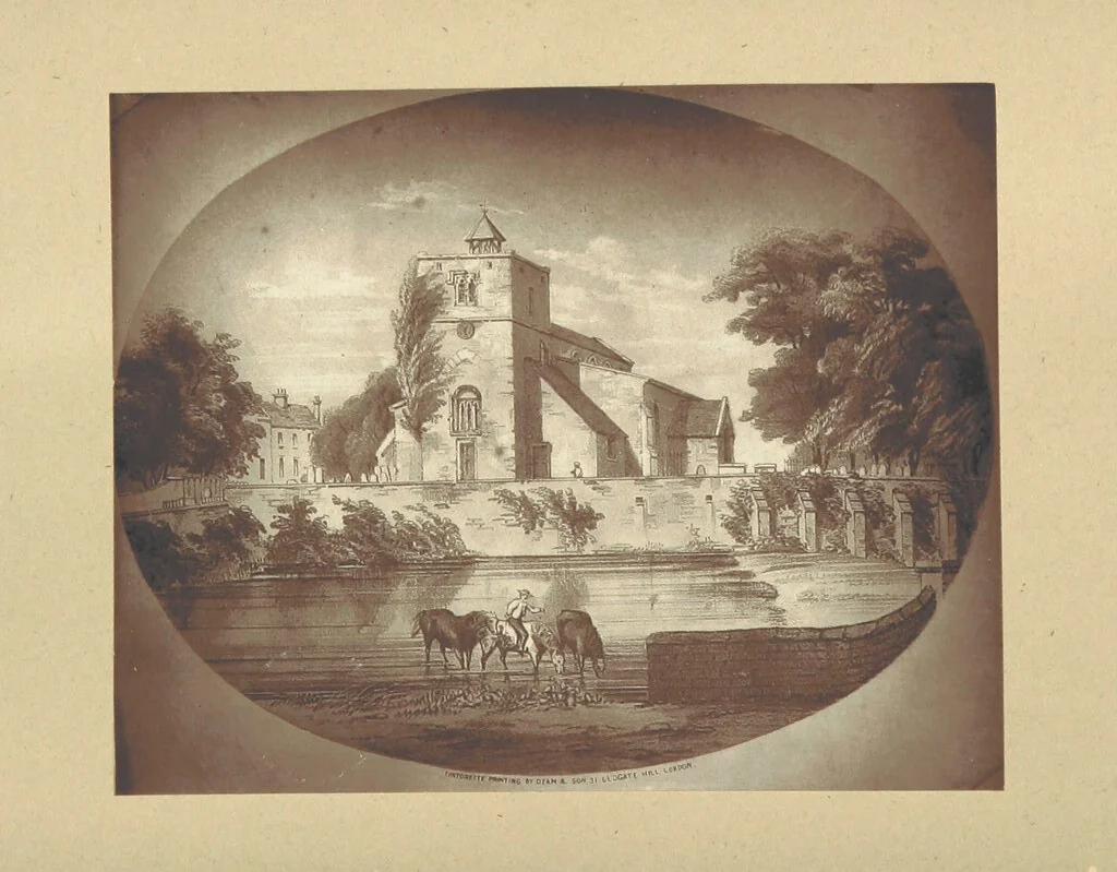 An illustration from Swindon fifty years ago,-more or less. Reminiscences ... of ye old Wiltshire towne ... reprinted from ye Swindon Advertiser, 1885, leaf 194