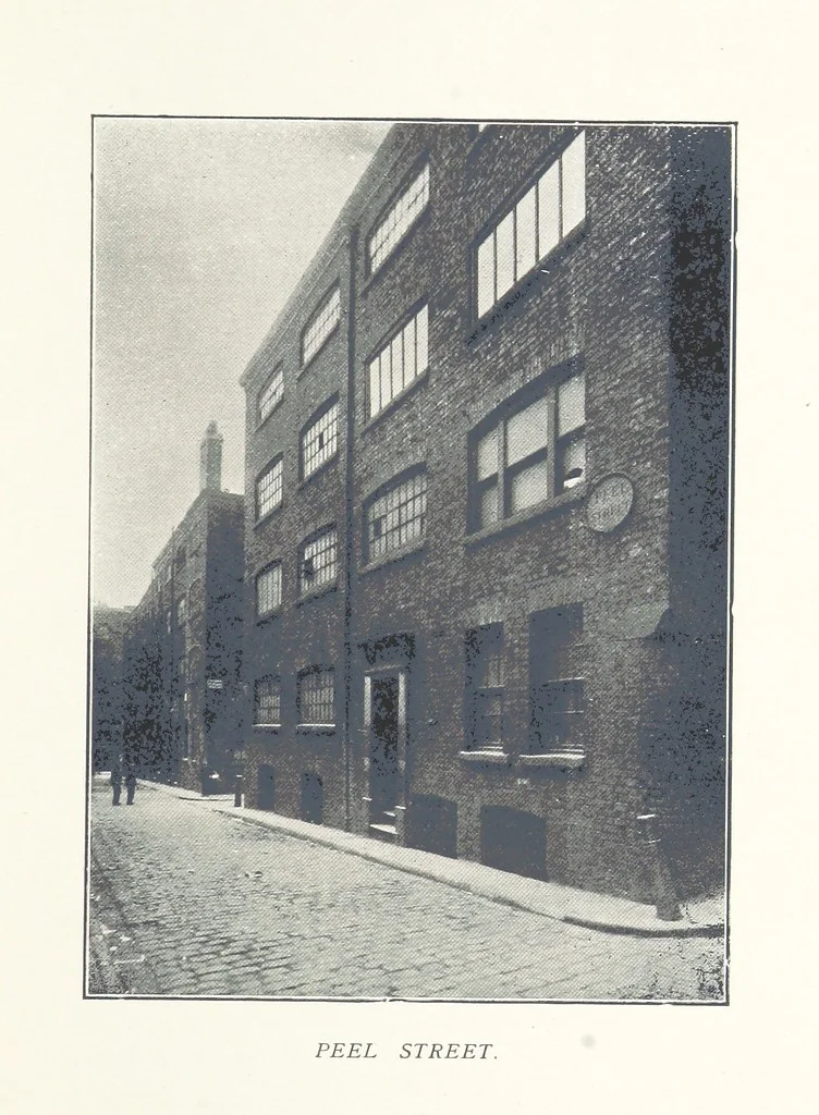An illustration from Mercantile Manchester, past and present ... With ... illustrations, 1896, leaf 109