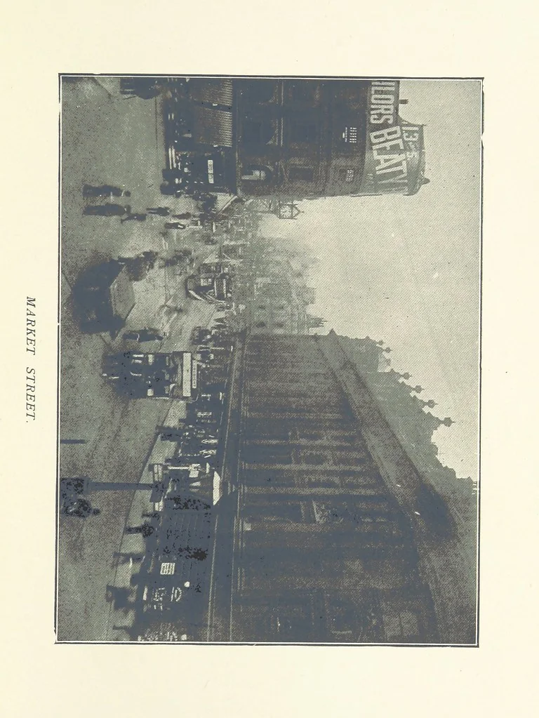 An illustration from Mercantile Manchester, past and present ... With ... illustrations, 1896, leaf 141