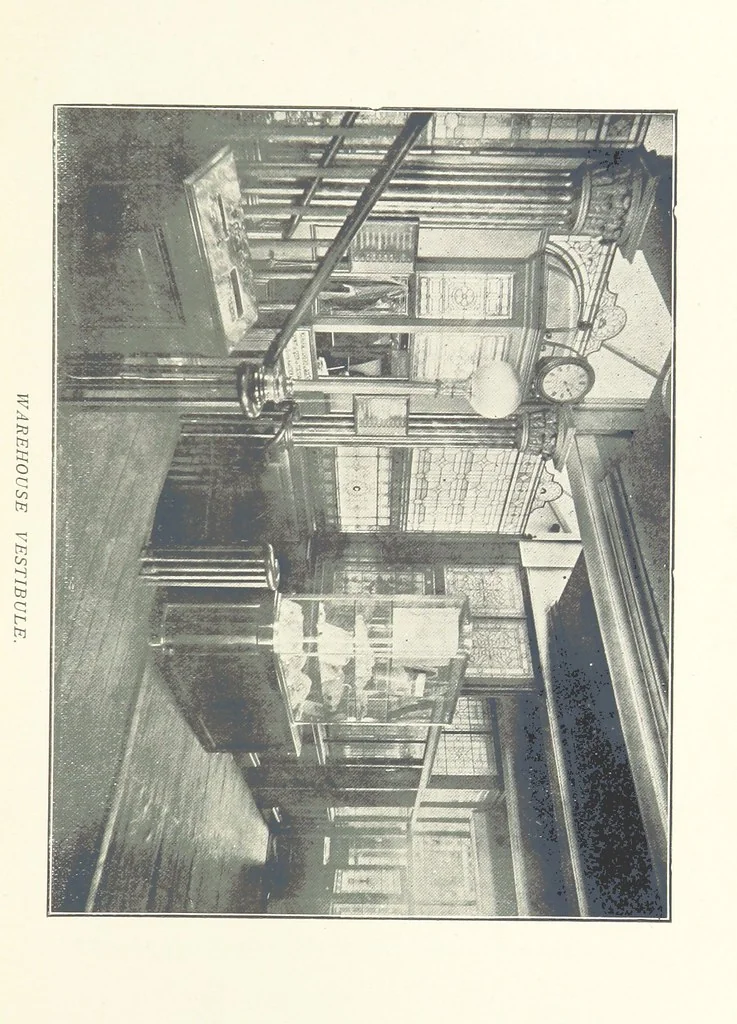 An illustration from Mercantile Manchester, past and present ... With ... illustrations, 1896, leaf 159
