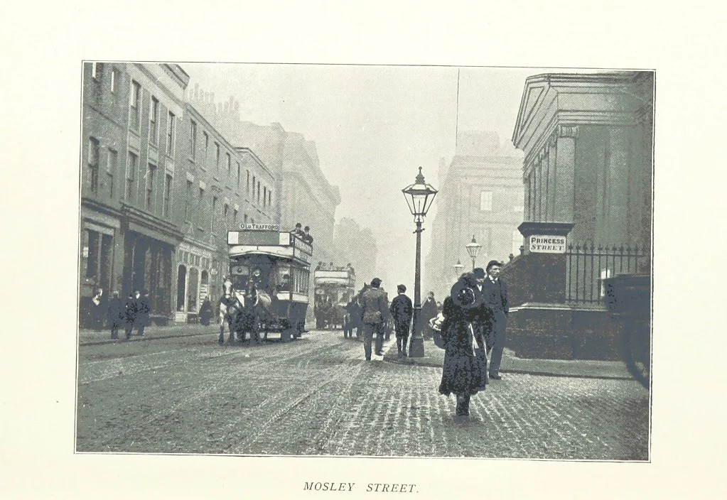 An illustration from Mercantile Manchester, past and present ... With ... illustrations, 1896, leaf 189