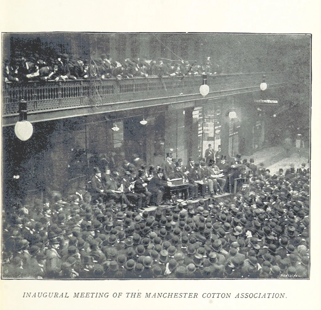 An illustration from Mercantile Manchester, past and present ... With ... illustrations, 1896, leaf 215