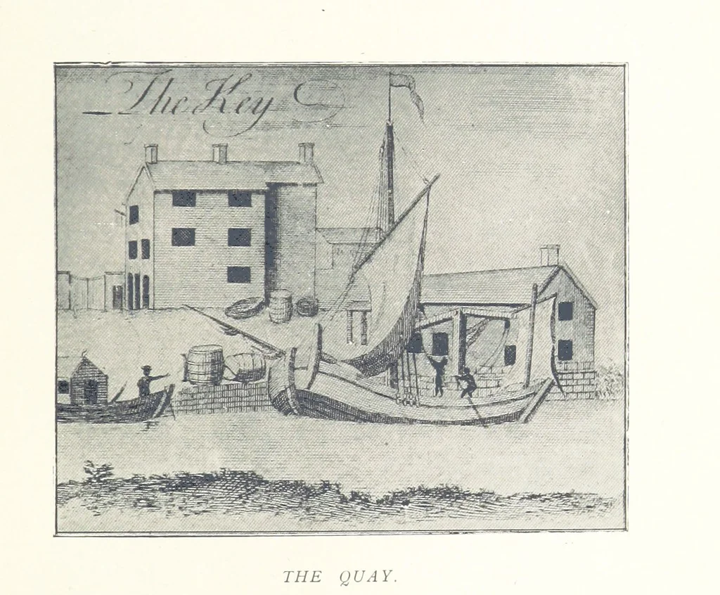 An illustration from Mercantile Manchester, past and present ... With ... illustrations, 1896, leaf 41