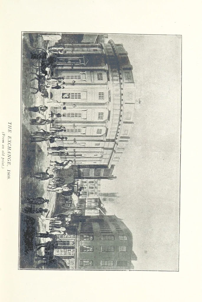 An illustration from Mercantile Manchester, past and present ... With ... illustrations, 1896, leaf 63