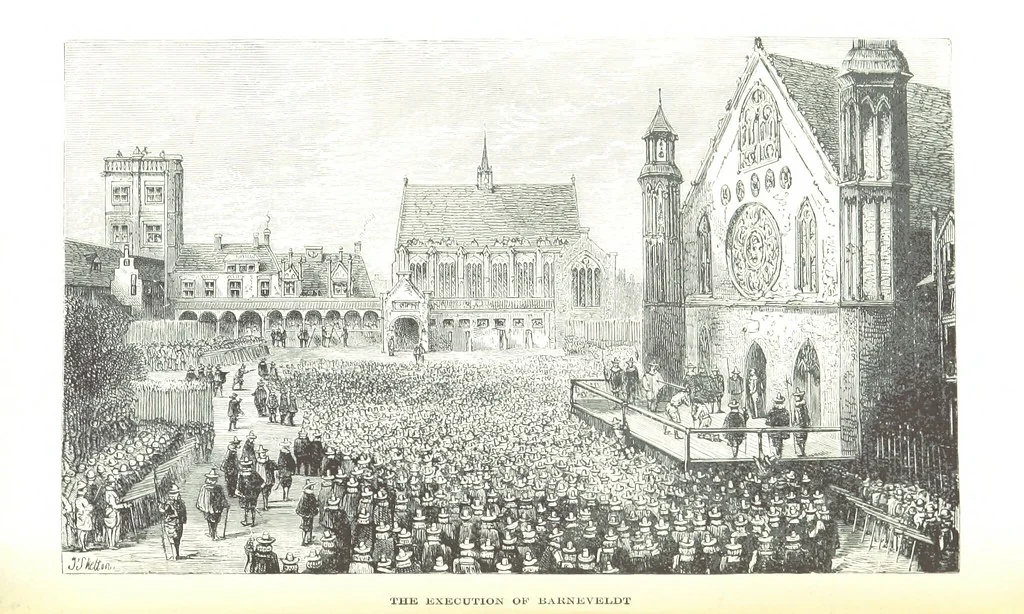 An illustration from The Student's Motley. The Rise of the Dutch Republic ... Condensed, with introduction and notes and an historical sketch of the Dutch people from 1584 to 1897, by W. E. Griffis ... Illustrated, 1898, leaf 911