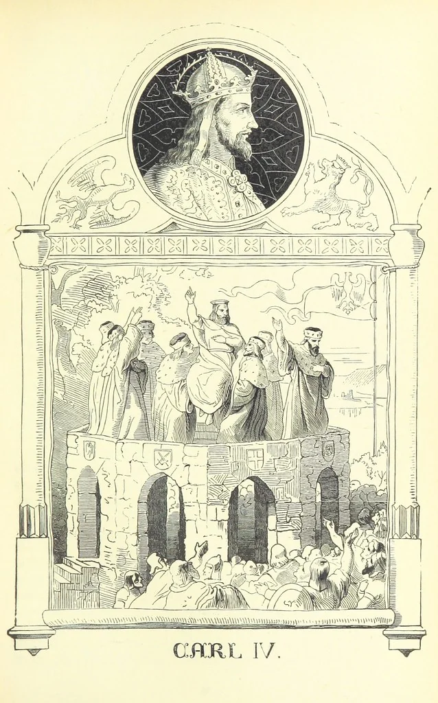 An illustration from Die deutschen Kaiser und ihre Zeit, mit dem Zwischenreich von 1806-1871 ... Mit ... Bildnissen, 1889, leaf 153