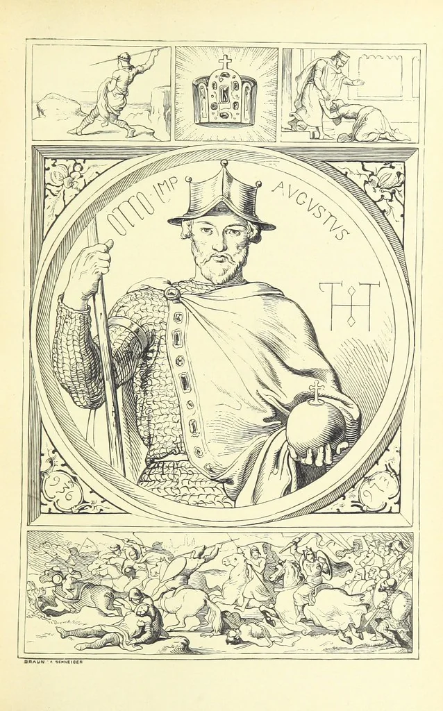 An illustration from Die deutschen Kaiser und ihre Zeit, mit dem Zwischenreich von 1806-1871 ... Mit ... Bildnissen, 1889, leaf 49