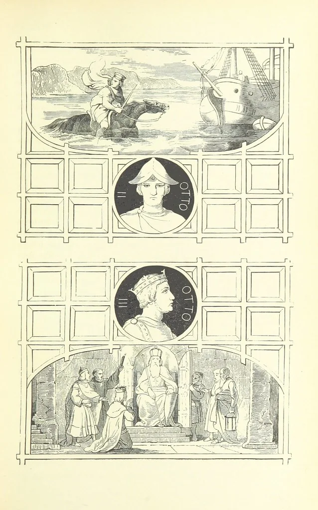 An illustration from Die deutschen Kaiser und ihre Zeit, mit dem Zwischenreich von 1806-1871 ... Mit ... Bildnissen, 1889, leaf 55