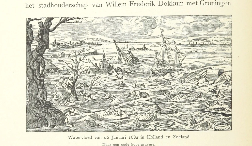 An illustration from Onze Gouden Eeuw. De Republiek der Vereenigde Nederlanden in haar bloeitijd ... Geïllustreerd onder toezicht van J. H. W. Unger, 1896, leaf 104