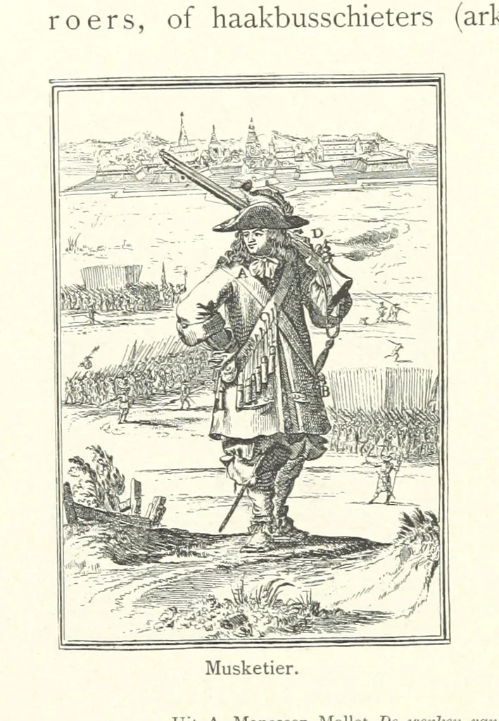 An illustration from Onze Gouden Eeuw. De Republiek der Vereenigde Nederlanden in haar bloeitijd ... Geïllustreerd onder toezicht van J. H. W. Unger, 1896, leaf 128