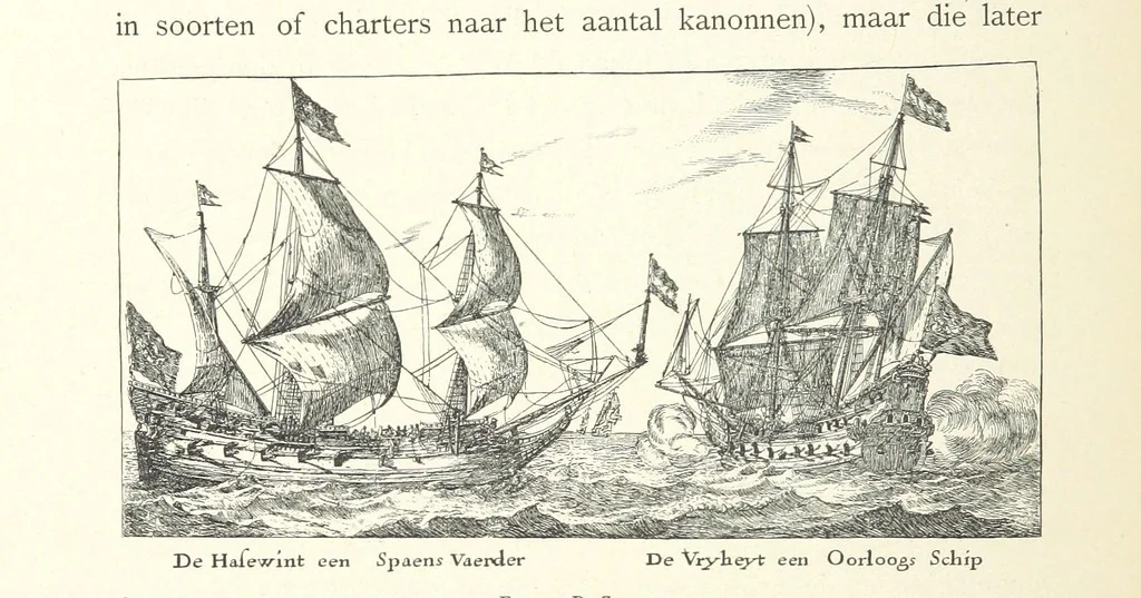 An illustration from Onze Gouden Eeuw. De Republiek der Vereenigde Nederlanden in haar bloeitijd ... Geïllustreerd onder toezicht van J. H. W. Unger, 1896, leaf 144