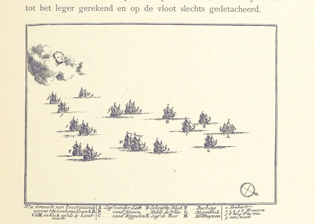 An illustration from Onze Gouden Eeuw. De Republiek der Vereenigde Nederlanden in haar bloeitijd ... Geïllustreerd onder toezicht van J. H. W. Unger, 1896, leaf 149