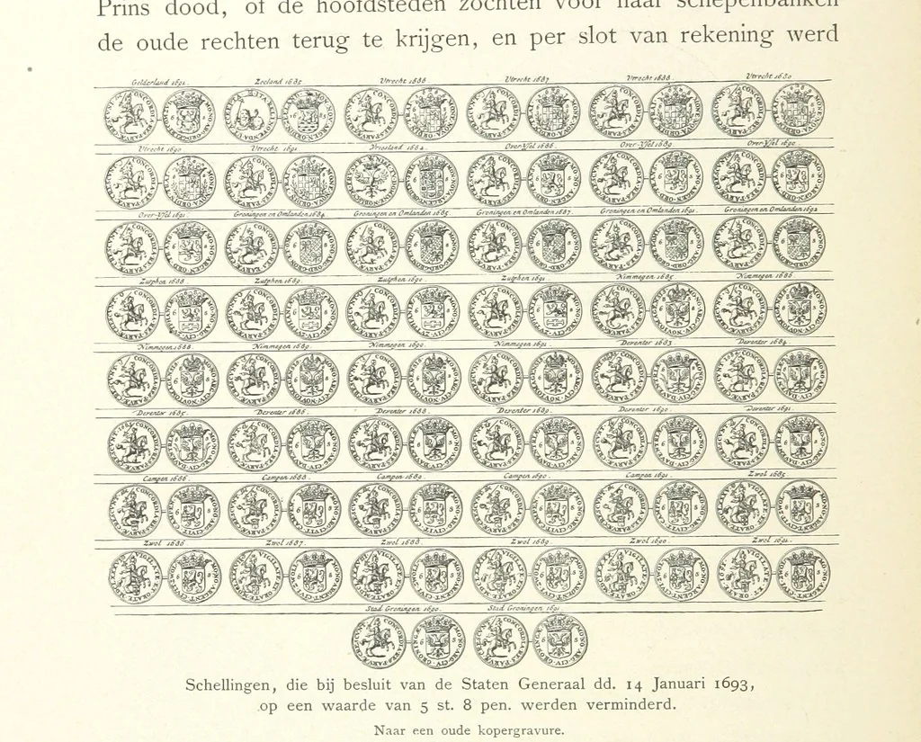 An illustration from Onze Gouden Eeuw. De Republiek der Vereenigde Nederlanden in haar bloeitijd ... Geïllustreerd onder toezicht van J. H. W. Unger, 1896, leaf 162