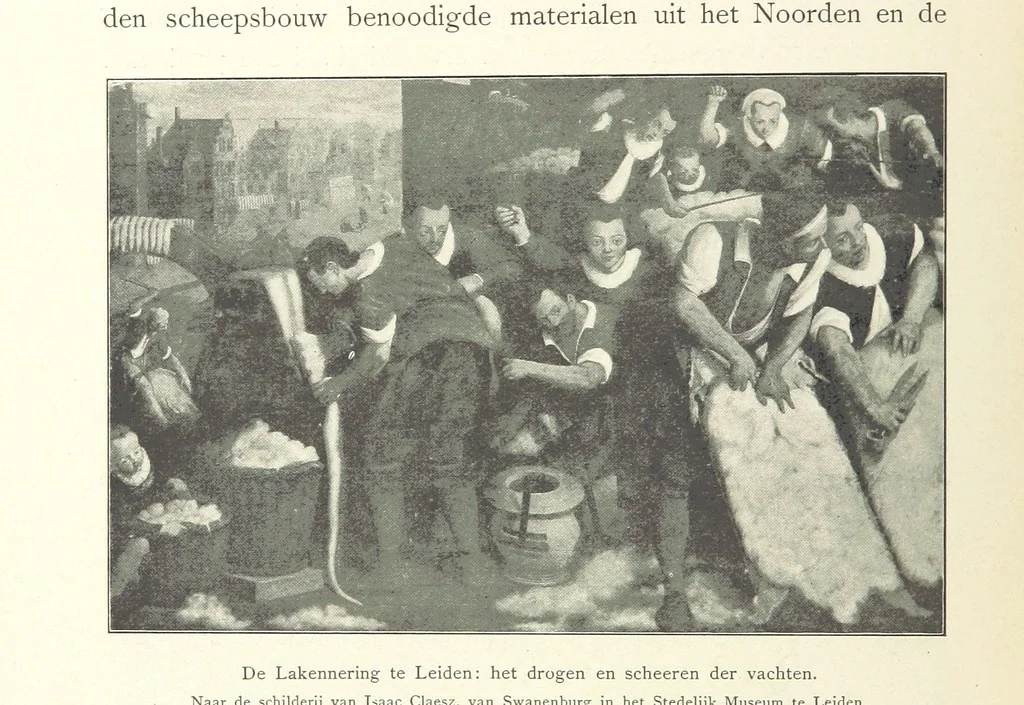 An illustration from Onze Gouden Eeuw. De Republiek der Vereenigde Nederlanden in haar bloeitijd ... Geïllustreerd onder toezicht van J. H. W. Unger, 1896, leaf 174
