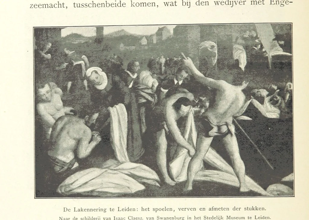 An illustration from Onze Gouden Eeuw. De Republiek der Vereenigde Nederlanden in haar bloeitijd ... Geïllustreerd onder toezicht van J. H. W. Unger, 1896, leaf 176