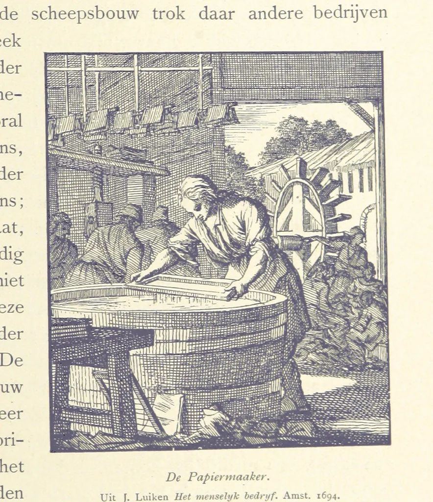 An illustration from Onze Gouden Eeuw. De Republiek der Vereenigde Nederlanden in haar bloeitijd ... Geïllustreerd onder toezicht van J. H. W. Unger, 1896, leaf 185