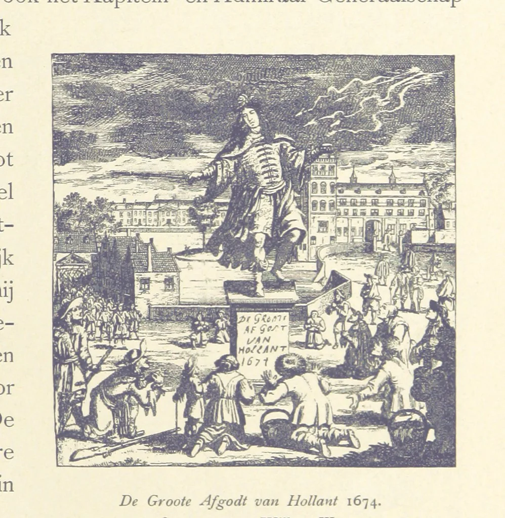 An illustration from Onze Gouden Eeuw. De Republiek der Vereenigde Nederlanden in haar bloeitijd ... Geïllustreerd onder toezicht van J. H. W. Unger, 1896, leaf 21