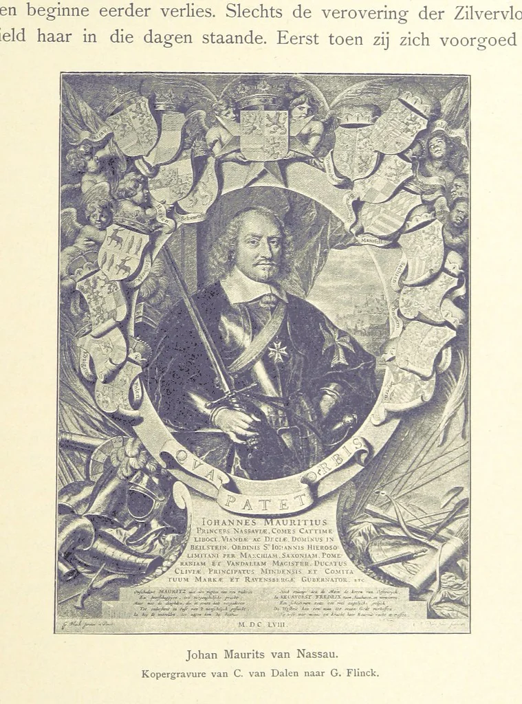 An illustration from Onze Gouden Eeuw. De Republiek der Vereenigde Nederlanden in haar bloeitijd ... Geïllustreerd onder toezicht van J. H. W. Unger, 1896, leaf 213
