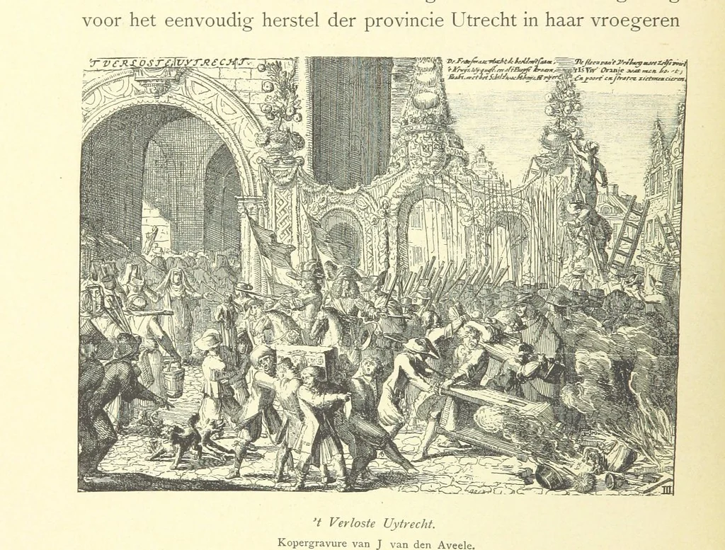 An illustration from Onze Gouden Eeuw. De Republiek der Vereenigde Nederlanden in haar bloeitijd ... Geïllustreerd onder toezicht van J. H. W. Unger, 1896, leaf 24