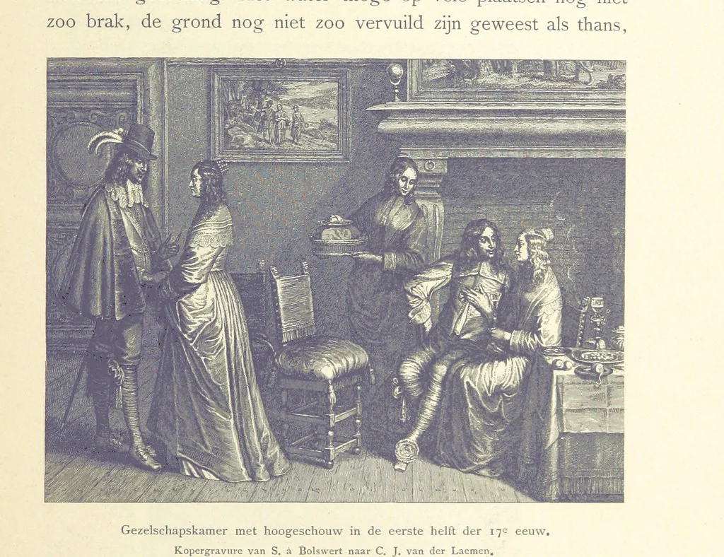 An illustration from Onze Gouden Eeuw. De Republiek der Vereenigde Nederlanden in haar bloeitijd ... Geïllustreerd onder toezicht van J. H. W. Unger, 1896, leaf 247