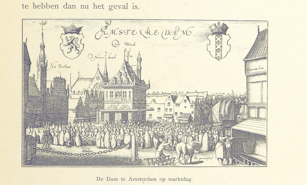 An illustration from Onze Gouden Eeuw. De Republiek der Vereenigde Nederlanden in haar bloeitijd ... Geïllustreerd onder toezicht van J. H. W. Unger, 1896, leaf 279