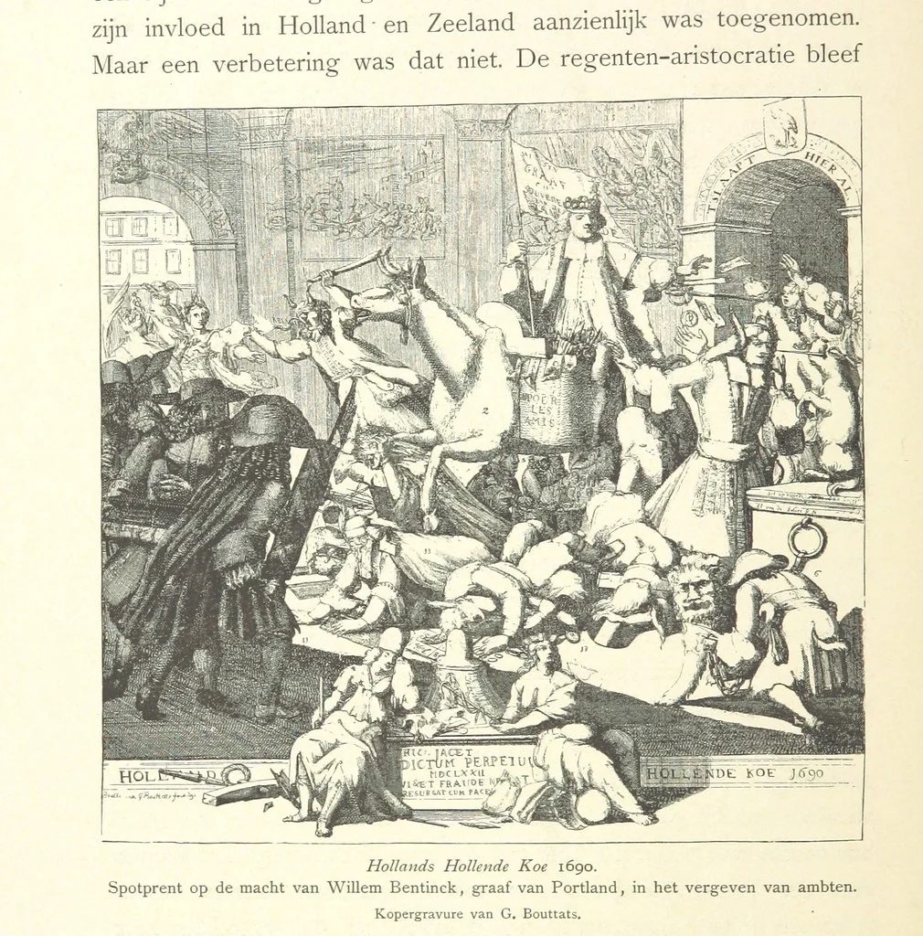 An illustration from Onze Gouden Eeuw. De Republiek der Vereenigde Nederlanden in haar bloeitijd ... Geïllustreerd onder toezicht van J. H. W. Unger, 1896, leaf 36